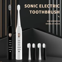 Jianpai Tagata Matutua Uuli Pa'epa'e Classic Acoustic Eletise Toothbrush Matutua 5-gear Mode USB Charging IPX7 Waterproof Acoustic Electric