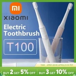 XIAOMI Mijia T100 Sonic Electric Toothbrush Mi Smart Waterproof Tooth Head Brush IPX7 Rechargeable USB no ka hoʻomaʻemaʻe ʻana i ka niho niho.
