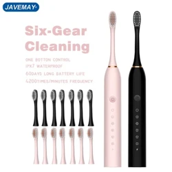 Sonic Electric Toothbrush Matutua atamai Taimi Fusi nifo Fa'ama'i Nifo Fa'asa'o vave USB toe fa'aaogaina pulumu nifo Suia ulu J189
