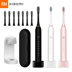 Xiaomi Mijia Ultrasonic Electric Toothbrush Rechargeable USB with Base 6 Mode Sonic Toothbrush IPX7 Waterproof Box Box Holder