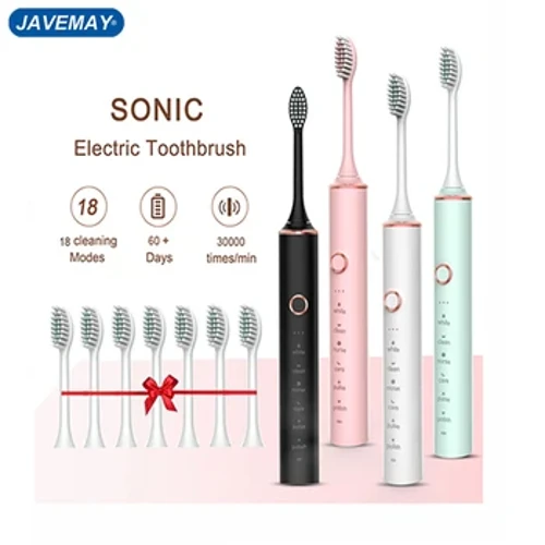 Diş Fırçası IPX7 Su Geçirmez Yetişkin Ultrasonik Sonic Elektrikli Diş Fırçası 18 Dişli Akıllı Zamanlayıcı USB Hızlı Şarj Diş Fırçası J272