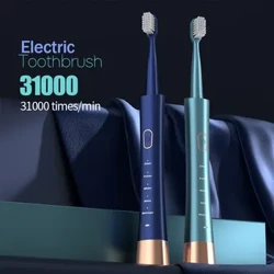 Jianpai Erwuessene männlech a weiblech elektresch Zännbürk Huel Cup Motor Typ-c Laden 5-Gang Modus Sonic Elektresch Zännbürk