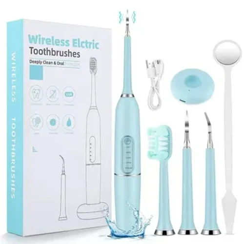 Isixubho Sogesi 5 Izindlela Zegiya Ezingenantambo I-Wireless Plaque Yamazinyo E-Organic Whitening Kit Calculus Scaler Dental Mirror for Amazinyo
