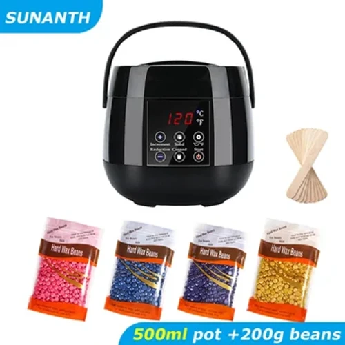 Wax Heater Machine para sa Pagtanggal ng Buhok Paraffin Warmer Depilation Kit Waxing Melting Depilatory Dipping Pot Waxing Kit