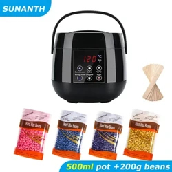 Wax Heater Machine for Hair Removal Paraffin Warmer Depilation Kit Waxing Melting Depilatory Dipping Pot Waxing Kit