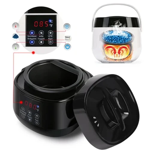 500 cm3 Chauffage de cire réchauffe Replival Machine de cire Épilatrice du corps Paraffine Pot de cire Pot Smart LCD Affichage de température