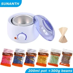 Wax Heater Warmer Machine Fir Hoerentfernung Depilatioun Wax Dipping Epilator Paraffin Pot an Holz Stécker Kit