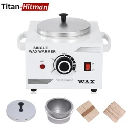 Hoʻokahi Pot Paraffin Heater Professional Electric Wax Heater Wehe lauoho ʻelua Parrafin Hiki ke hoʻoponopono ʻia SPA Wehe lauoho.