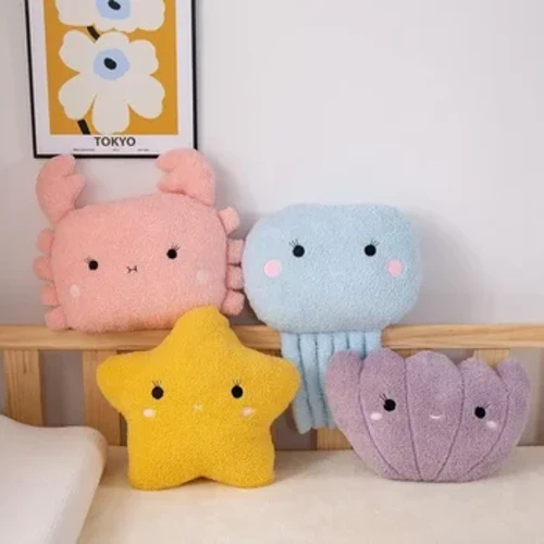 Kinderdagcadeau Kussen Knuffel Meisjes Slapen Kussen Kussens Cartoon Zeeleven Pop Kussen
