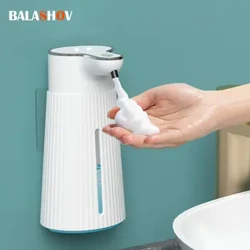 Hvit 400 ml automatiske skumsåpedispensere Baderom Smart Vaskemaskin med USB-lading Høykvalitets ABS-materiale