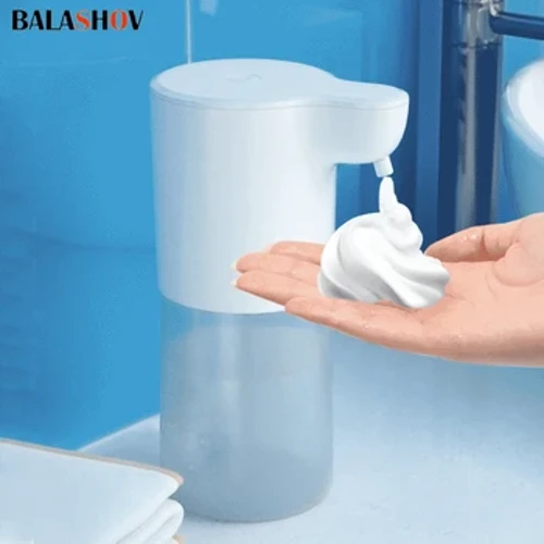 350ml Automatesch Seifen Spender Touchless Schaum Seifen Spender USB Nofëllbar Mini Elektresch Handwäsch Schaum Seifen Spender