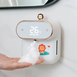 Nei automatesch Seife Spender Induktioun Schaum Wäsch Hand Haushalt USB Nofëllbar Mauermontéiert kleng Hand Sanitizer Maschinn
