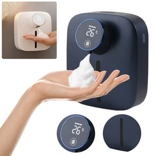 300ml Automatesch Seifen Spender Wandmontéiert Smart Wäschmaschinn Handmaschinn Infrarout Sensor Elektresch Seef Pompel fir Buedzëmmer Kichen
