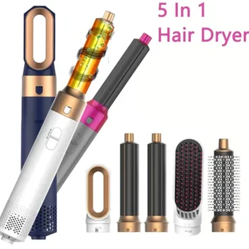 Professionaalne Air Hair Styler 5 in 1 Madala müratasemega juuste lokkimine sirgendav juuksekuivatus 1000 W kuumaõhuharjad