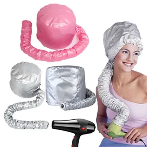 Cuffia per asciugare i capelli Nuovo asciugacapelli Cuffia per capelli ad asciugatura rapida Comodo accessorio per il bagno con artefatto per doccia pigro regolabile da donna