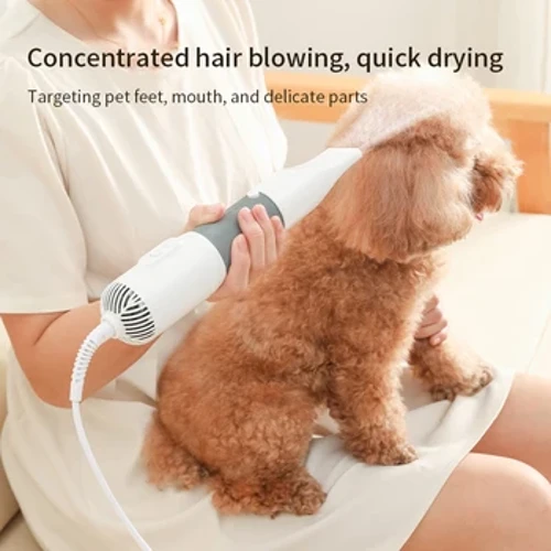3 in 1 Pengering Anjing Hewan Peliharaan Tenang Pengering Rambut Anjing dan Sikat Sisir Perawatan Kucing Kucing Sisir Rambut Anak Anjing Bulu Blower Suhu Kebisingan Rendah