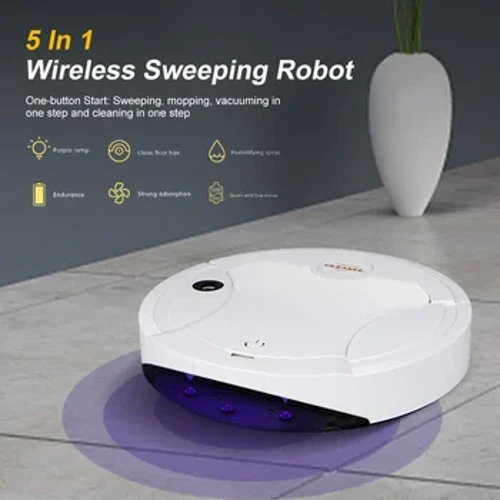 5 Trong 1 Không Dây Càn Quét Robot Hút Bụi Đa Năng Quét Sàn Lau Nhà Hút Chân Không Máy Tạo Độ Ẩm Dụng Cụ Vệ Sinh