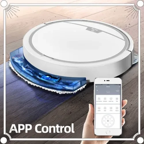Rheoli App Awtomatig Sugnwr Gwactod Llawr Cartref ysgubwr Tanc Dŵr Gwlyb Trydan Sych Mop Robot Peiriant Glanhau Gwactod