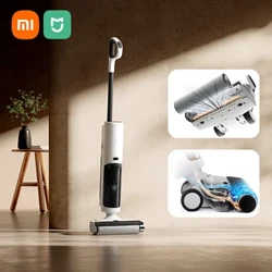 Níochán Urlár Gan Sreang XIAOMI MIJIA 2C Fholúsghlantóirí Frith-Bhaictéir Fhliucha Agus Thirim Féinghlanadh Sorcóir Sorcóir Scuab Níochán Mopping