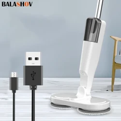 Elektrikli Su Paspas Temizleme Makinesi 360 ° Dönebilen Spin Temizleme Paspas Sıkma Islak ve Kuru Kullanım El İtme Ev Zemin Temizleme
