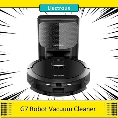 Liectroux-Robot aspirador G7, succión de 6500Pa, combo de fregona, navegación láser, batería de 5200mAh, mapa de varios pisos, funcionamiento de 180 minutos
