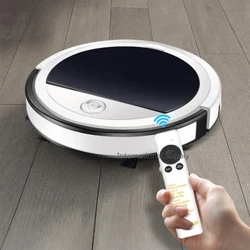 Stot nofëllbar Smart Auto Floor Sweep Mop Maschinn mat Waasser Tank Wireless RC Roboter Staubsauger