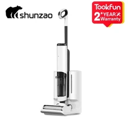 I-SHUNZAO High Temperature Smart Scrubber H100 Pro Smart Home Vacuum Cleaner Imishini yokuhlanza i-Electric Floor Mop Ifakwe I-Traction