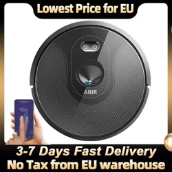 ABIR X6 Robot Vacuum Cleaner, Va'aiga Va'aiga, APP Virtual Pa, Suction 6000PA, Mop Fale Atamai, Mea Fufulu Kapeta Folafola