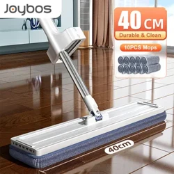 JOYBOS vergrößerter Bodenwischer, Handwäsche, freier Lazy Mop, selbstwringend, auspressend, automatischer Haushalts-Entwässerungs-Magie-Flachwischer, Reinigung