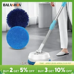 Điện Không Dây Xoay Cây Lau Nhà Tự Động 2 Trong 1 Khô & Ướt Máy Lau Nhà Ô Tô Trần Kính Cửa Windows Lau Sàn