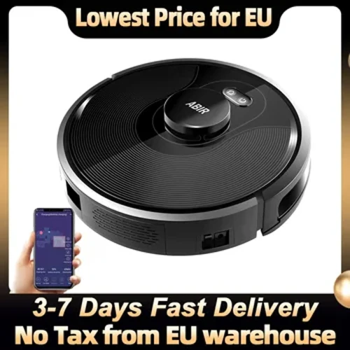 Robot Vacuum Cleaner ABIR X8, Laser Lidar, Pembersihan UV, TOF Wisdom, 6500pa Suction, Multi-Floor Map, Customized Smart Home Mop