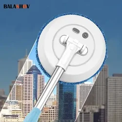 전기 걸레 청소 기계 자동 2 in 1 습식 및 건식 홈 청소기 자동차 무선 전기 스핀 걸레 천장 문 WindowsCleaner