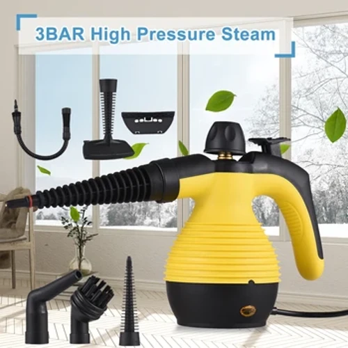 Fa'amama ausa lima lima mo le Fale 1050W High Temperature Pressurized Steam Cleaner Machine with 9PCS Accessory Steamers