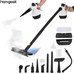 Máy làm sạch hơi nước cầm tay 1000W Đa năng 3 thanh Máy làm sạch hơi nước điều áp nhiệt độ cao có khóa an toàn 15 Bộ phụ kiện