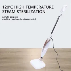 Mea Hoʻomaʻemaʻe Papa Hoʻomaʻemaʻe Paʻa Paʻa Hale Multifunctional Electric Steam Mop Cleaning Scrubber Machine