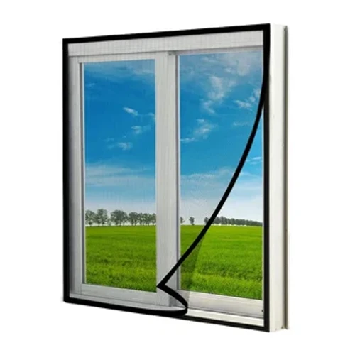 Lưới màn cửa sổ bên trong, vải tuyn không khí có thể điều chỉnh mùa hè Lưới chống muỗi vô hình Sợi thủy tinh có thể tháo rời, có thể giặt được Tùy chỉnh màn hình