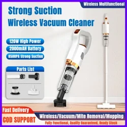 Multifunctional USB Wireless Handheld Vacuum Cleaner Malakas na Higop Electric Cordless Sweeper Tahanan Kotse Alisin Mites Dust Cleaner