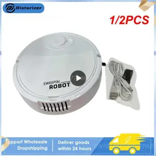 Robotický vysavač 1/2ks USB nabíjení Bezuhlíkový motor Silné sání 3v1 elektrický zametací stroj na chlupy domácích mazlíčků tvrdé podlahy