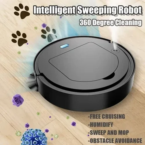 Robot de balayage Intelligent avec humidificateur, nettoyeur de poussière de bord de sol, balayeuse automatique 4 en 1, Robot de nettoyage multifonctionnel
