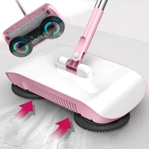 Νέο Hand Push Sweeper Magic Broom Dustpan Set Broom Robot Ηλεκτρική σκούπα Σφουγγαρίστρα Μηχάνημα σκούπισμα υγρό και στεγνό Εργαλείο καθαρισμού διπλής χρήσης