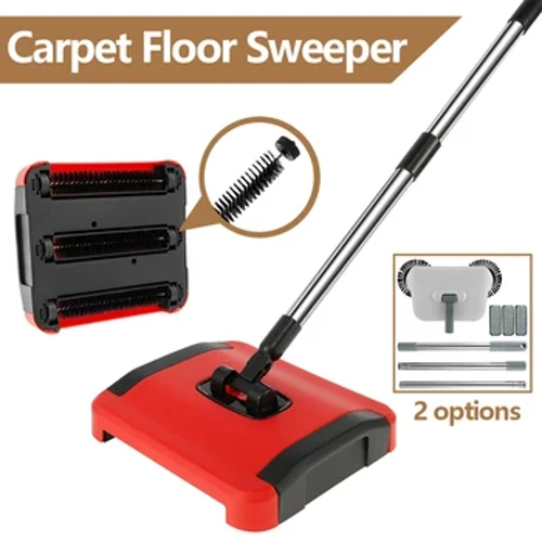 Kapepa papahele Non-Electric Carpet Sweeper Cleaner Hoʻomaʻemaʻe lima maikaʻi ʻo Eco-Friendly Broom Sweeper no ka hoʻomaʻemaʻe ʻana i nā ʻōpala lauoho.