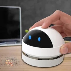 Desk Dust Vacuum na may Clean Brush USB Charging para sa Home Office Table Sweeper Desktop Cleaner Mini Vacuum Cleaner