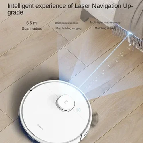 110V/220V ECOVACS elektrisk feierobot, intelligent automatisk rengjøringsdesinfeksjon Vakuummoppmaskin for hjemmet