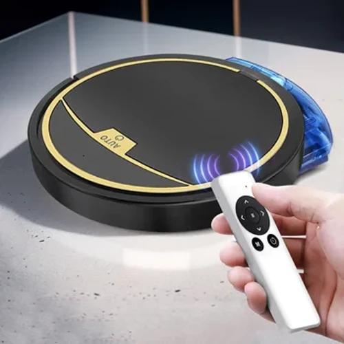 Remote control/APP robot sweeping cerdas, anti jatuh, dengan tangki air, pel, penyapu basah dan kering