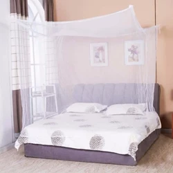 1 Chiếc Moustiquaire Tán Trắng 4 Góc Bài Di Động Vuông Kiểm Soát Muỗi Chống Muỗi Phòng Ngủ Ngủ Chống Muỗi