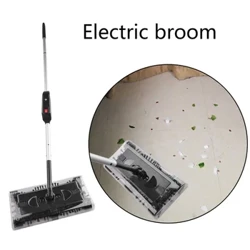 Nieuwe Automatische Mop Swivel Sweeper Elektronische Spin Hand Push Sweeper Cleaner Huisreinigingsmachine Elektrische bezemstofzuiger