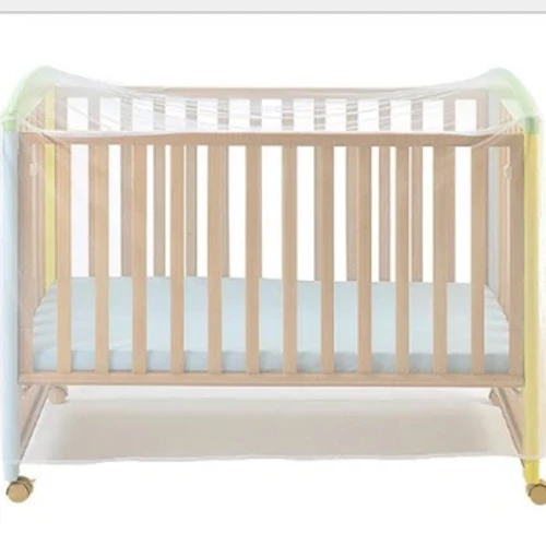 Sengetøj Fluer Rejse Bærbart Elastisk Bånd Mesh Insekt Tilbehør Sammenfoldelig Tremmeseng Myggenet Babyseng Betræk Polyester Sommer