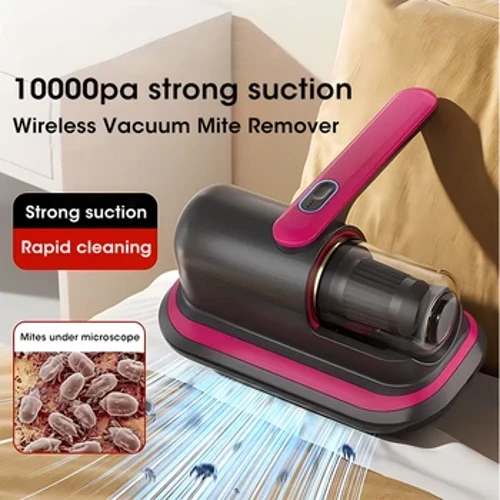 10000Pa Wireless Vacuum Mite Remover Equipment na may UV Light Portable Home Handheld Napakahusay na Suction para sa Mattresses Sofa Clean
