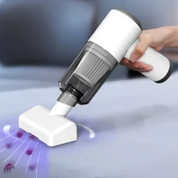 Pölynimurit Pölynpoistoaine Uv Light Langaton Kädessä pidettävä puhdistusaine Kotipatjoille Vaatteet Vuodesohva Tyynyt Puhdista pöly