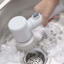 Bàn chải làm sạch điện đa chức năng cho nhà bếp và phòng tắm - Máy chà sàn cầm tay không dây cho bát đĩa, nồi và chảo